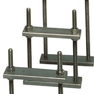 Inox steel clamp for hydraulic press