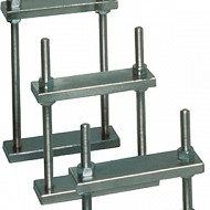 Chromium steel clamps for the hydraulic press