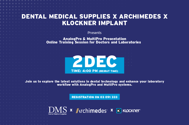 DMS X ARCHIMEDES X KLOCKNER IMPLANT Online Workshop